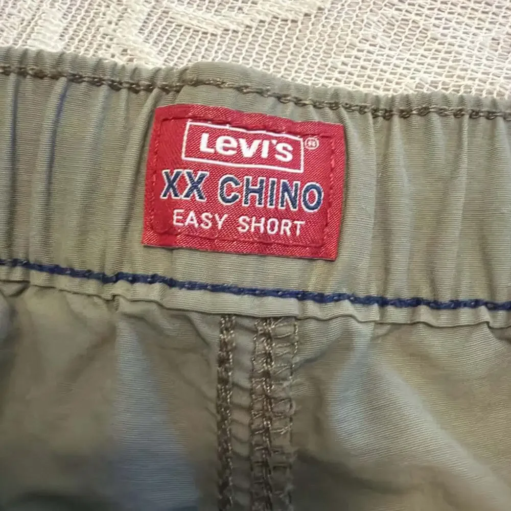 Mens Olive Green Drawstring Shorts XXL Lightweight Casual Elastic Waist W38-40”